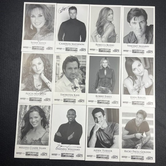 All My Children Signed Autograph Head Shot Photo‎ Set Lot Of 12 Susan Lucci Rare - Picture 1 of 14